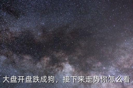 大盤開盤跌成狗，接下來走勢你怎么看