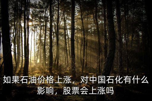 如果石油價格上漲，對中國石化有什么影響，股票會上漲嗎