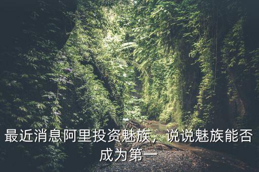 最近消息阿里投資魅族，說(shuō)說(shuō)魅族能否成為第一