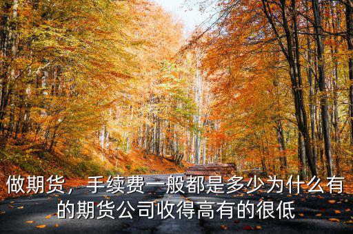 做期貨，手續(xù)費(fèi)一般都是多少為什么有的期貨公司收得高有的很低
