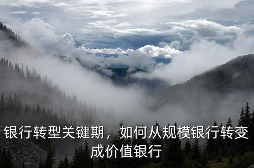 銀行轉(zhuǎn)型關(guān)鍵期，如何從規(guī)模銀行轉(zhuǎn)變成價(jià)值銀行
