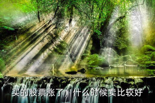 買的股票漲了，什么時(shí)候賣比較好