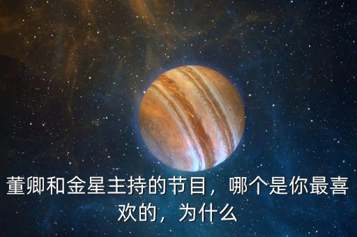 董卿和金星主持的節(jié)目，哪個(gè)是你最喜歡的，為什么