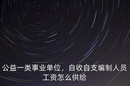 公益一類(lèi)事業(yè)單位，自收自支編制人員工資怎么供給