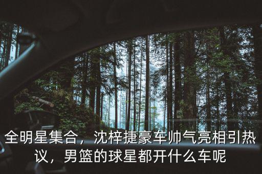 全明星集合，沈梓捷豪車帥氣亮相引熱議，男籃的球星都開什么車呢