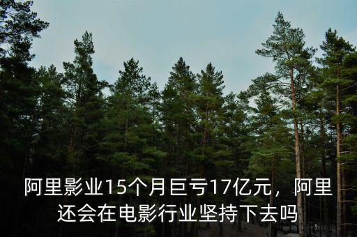 阿里影業(yè)15個(gè)月巨虧17億元，阿里還會(huì)在電影行業(yè)堅(jiān)持下去嗎
