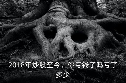 2018年炒股至今，你虧錢了嗎虧了多少