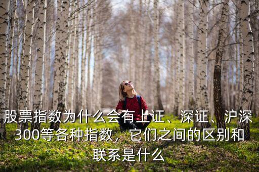 股票指數(shù)為什么會(huì)有上證、深證、滬深300等各種指數(shù)，它們之間的區(qū)別和聯(lián)系是什么