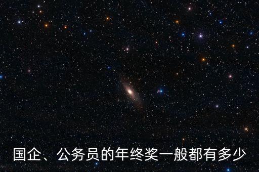 國(guó)企、公務(wù)員的年終獎(jiǎng)一般都有多少