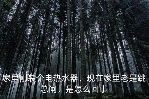 家里剛裝個(gè)電熱水器，現(xiàn)在家里老是跳總閘，是怎么回事