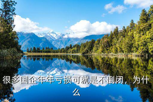很多國企年年虧損可就是不倒閉，為什么
