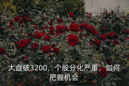 大盤破3200，個股分化嚴(yán)重，如何把握機會