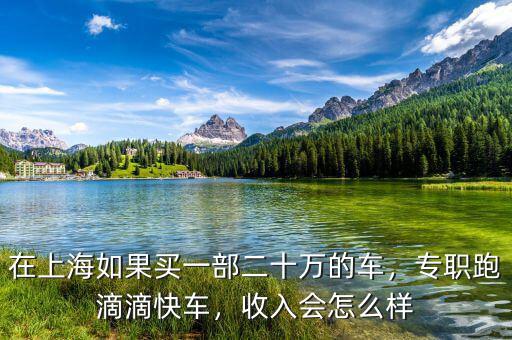 在上海如果買一部二十萬的車，專職跑滴滴快車，收入會怎么樣