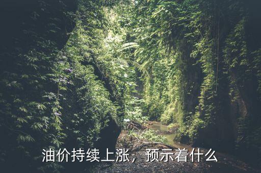油價持續(xù)上漲，預(yù)示著什么