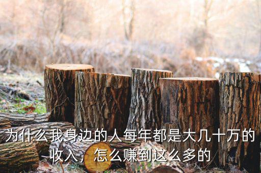 為什么我身邊的人每年都是大幾十萬的收入，怎么賺到這么多的