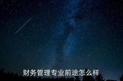 財(cái)務(wù)管理專(zhuān)業(yè)前途怎么樣