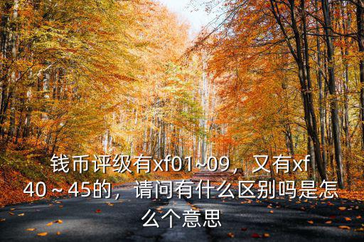 錢幣評(píng)級(jí)有xf01~09，又有xf40～45的，請(qǐng)問(wèn)有什么區(qū)別嗎是怎么個(gè)意思