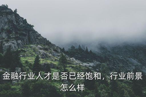金融行業(yè)人才是否已經(jīng)飽和，行業(yè)前景怎么樣