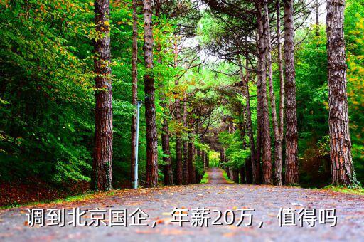 調(diào)到北京國(guó)企，年薪20萬(wàn)，值得嗎