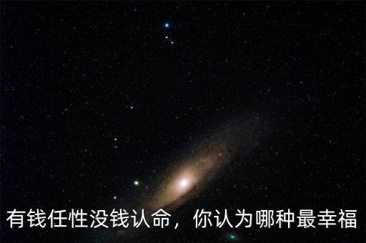 有錢任性沒錢認命，你認為哪種最幸福