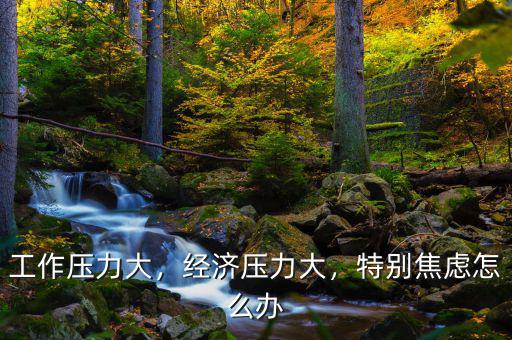 工作壓力大，經(jīng)濟(jì)壓力大，特別焦慮怎么辦
