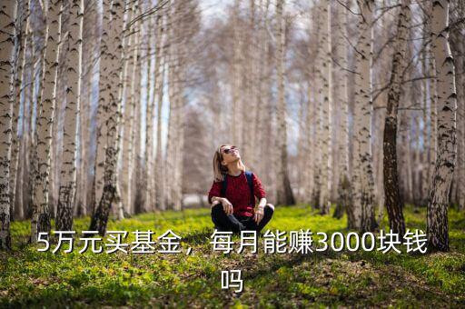 5萬元買基金，每月能賺3000塊錢嗎