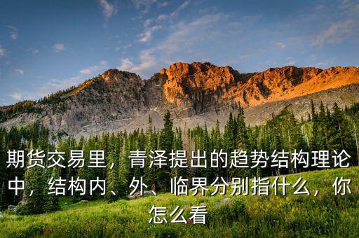 期貨交易里，青澤提出的趨勢結(jié)構(gòu)理論中，結(jié)構(gòu)內(nèi)、外、臨界分別指什么，你怎么看