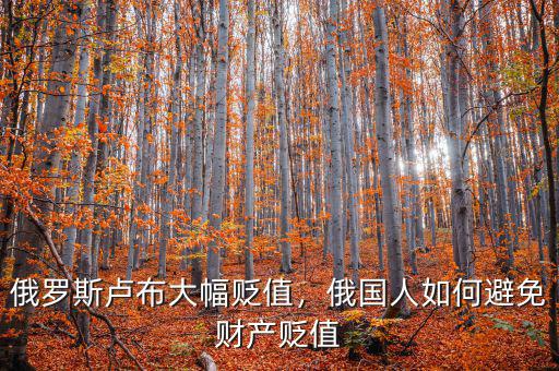 俄羅斯盧布大幅貶值，俄國(guó)人如何避免財(cái)產(chǎn)貶值