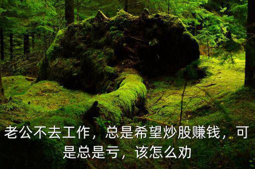 老公不去工作，總是希望炒股賺錢，可是總是虧，該怎么勸