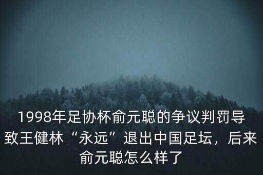 1998年足協(xié)杯俞元聰?shù)臓幾h判罰導(dǎo)致王健林“永遠(yuǎn)”退出中國足壇，后來俞元聰怎么樣了