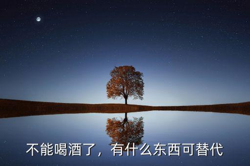 不能喝酒了，有什么東西可替代