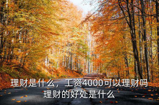 理財(cái)是什么，工資4000可以理財(cái)嗎理財(cái)?shù)暮锰幨鞘裁? class=