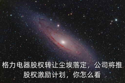 格力電器股權(quán)轉(zhuǎn)讓塵埃落定，公司將推股權(quán)激勵計劃，你怎么看