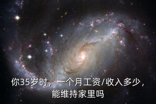 你35歲時(shí)，一個(gè)月工資/收入多少，能維持家里嗎
