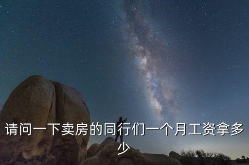 請(qǐng)問(wèn)一下賣房的同行們一個(gè)月工資拿多少