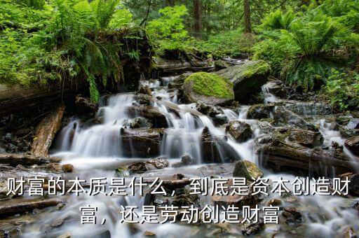 財(cái)富的本質(zhì)是什么，到底是資本創(chuàng)造財(cái)富，還是勞動(dòng)創(chuàng)造財(cái)富