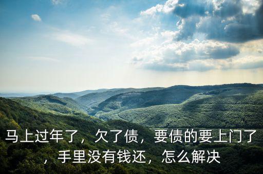 馬上過年了，欠了債，要債的要上門了，手里沒有錢還，怎么解決