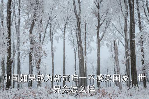 中國(guó)如果成為新冠唯一不感染國(guó)家，世界會(huì)怎么樣