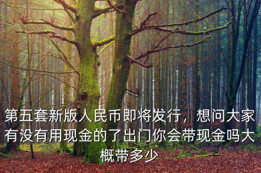 第五套新版人民幣即將發(fā)行，想問大家有沒有用現(xiàn)金的了出門你會帶現(xiàn)金嗎大概帶多少
