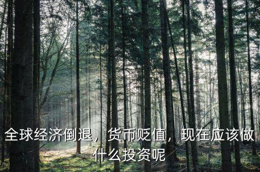 全球經(jīng)濟(jì)倒退，貨幣貶值，現(xiàn)在應(yīng)該做什么投資呢