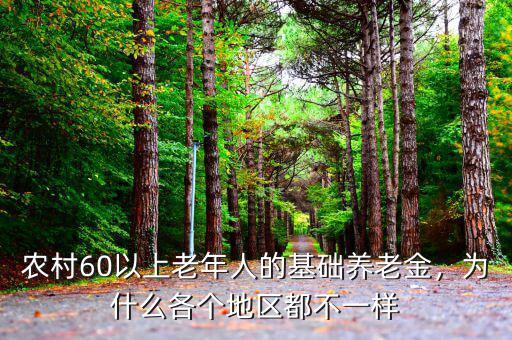 農(nóng)村60以上老年人的基礎(chǔ)養(yǎng)老金，為什么各個(gè)地區(qū)都不一樣