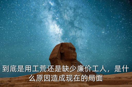 到底是用工荒還是缺少廉價(jià)工人，是什么原因造成現(xiàn)在的局面