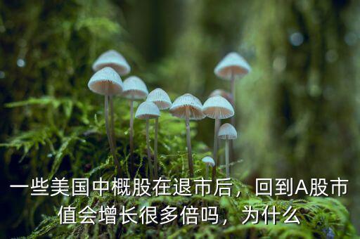 一些美國(guó)中概股在退市后，回到A股市值會(huì)增長(zhǎng)很多倍嗎，為什么