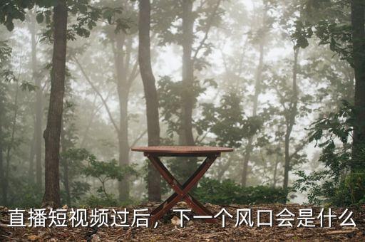 直播短視頻過后，下一個(gè)風(fēng)口會(huì)是什么