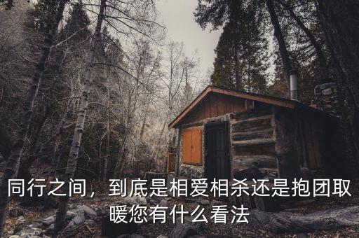 同行之間，到底是相愛相殺還是抱團(tuán)取暖您有什么看法