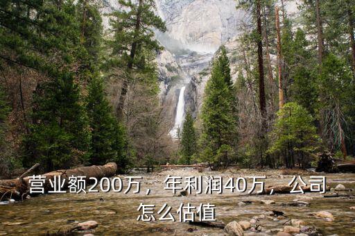 營(yíng)業(yè)額200萬，年利潤(rùn)40萬，公司怎么估值