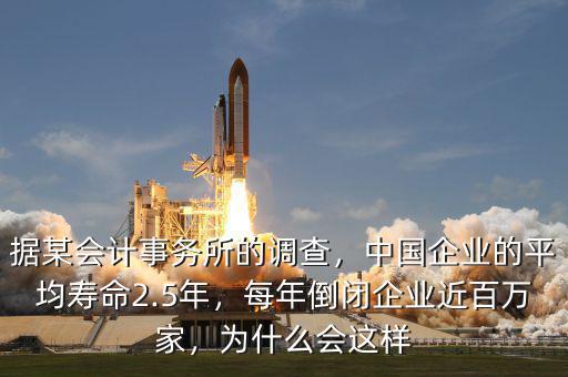 據(jù)某會計(jì)事務(wù)所的調(diào)查，中國企業(yè)的平均壽命2.5年，每年倒閉企業(yè)近百萬家，為什么會這樣