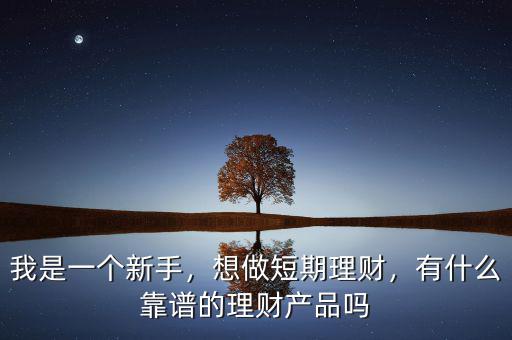 我是一個(gè)新手，想做短期理財(cái)，有什么靠譜的理財(cái)產(chǎn)品嗎