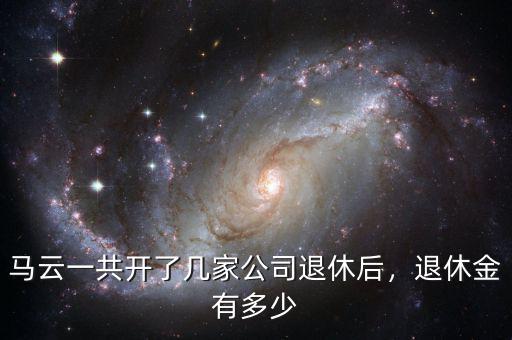 馬云一共開了幾家公司退休后，退休金有多少