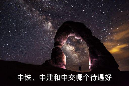 中鐵、中建和中交哪個待遇好